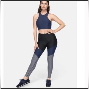 NWOT Outdoor Voices Blue and Gray Apparel Set M